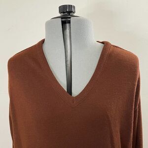 Vintage Arnies Bay Hill Classics Grandpa V Neck Sweater Sz XL Brown Acrylic NOS